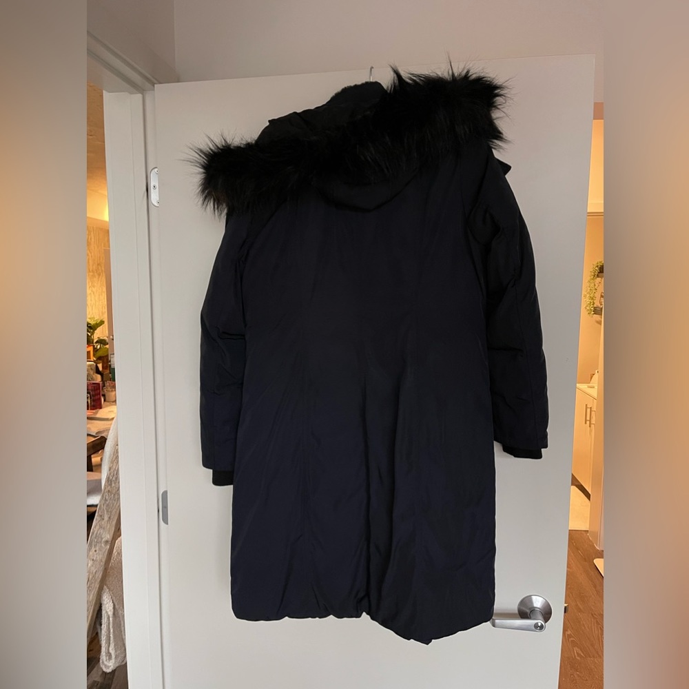 Noize Navy Blue Long Parka